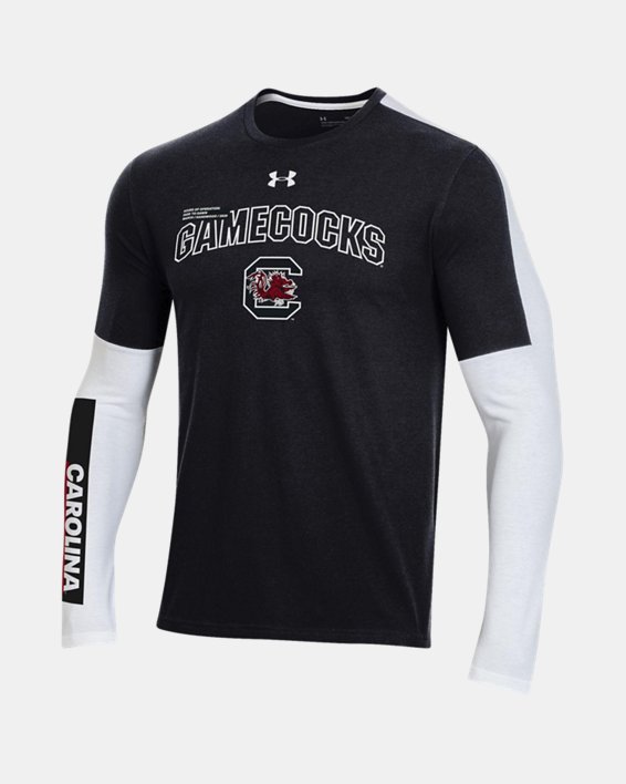 Men's UA Tournament Collegiate Long Sleeve Shirt, Black, pdpMainDesktop image number 0